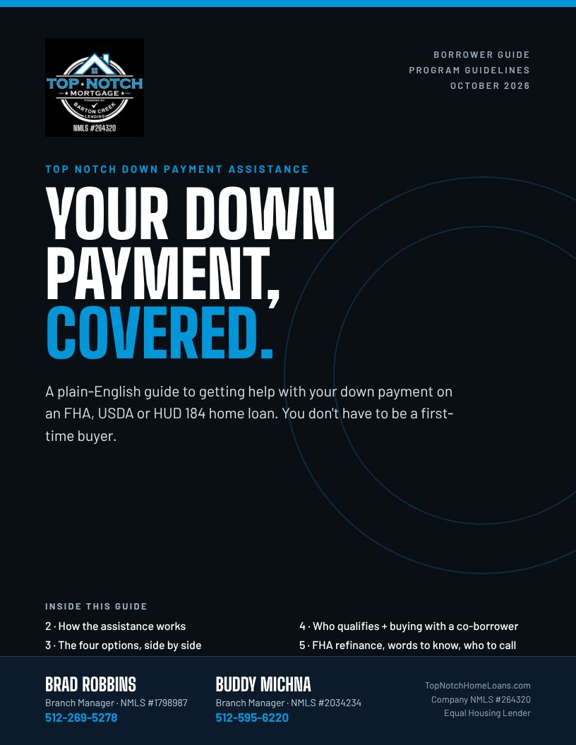 Cover of the Top Notch Down Payment Assistance Guide